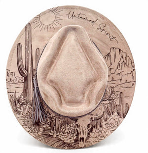 Untamed Spirit – Desert Scene Engraved  Hat
