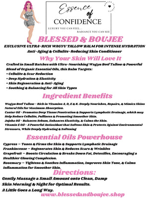 Essence of Confidence ULTRA-RICH WAGYU TALLOW BALM FOR DEEP HYDRATION