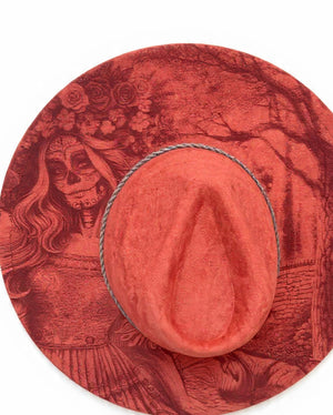 Eternal Elegance – La Catrina Día de los Muertos Engraved Hat