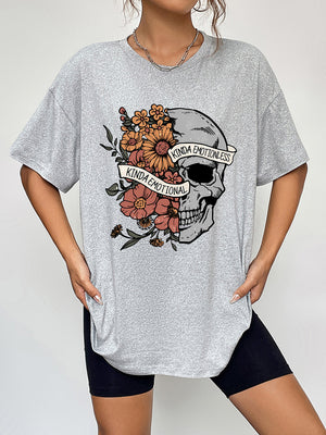 Kinda Emotional Kinda Emotionless Graphic T-Shirt