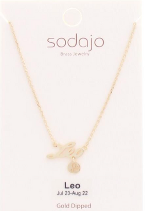 Gold Dipped Zodiac Necklaces