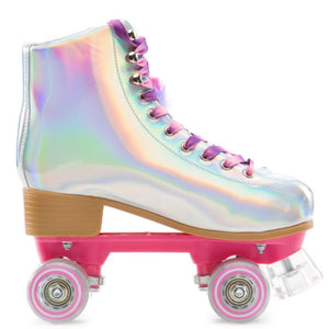 HOLOGRAPHIC ROLLER SKATES
