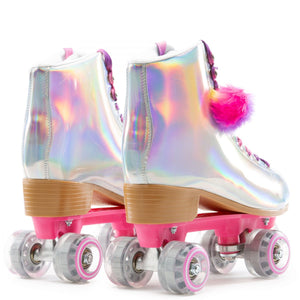 HOLOGRAPHIC ROLLER SKATES
