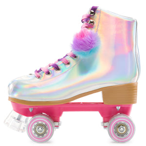 HOLOGRAPHIC ROLLER SKATES