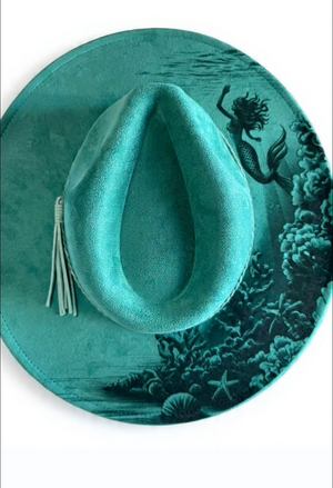 Goddess of the Sea Mermaid Engraved Hat