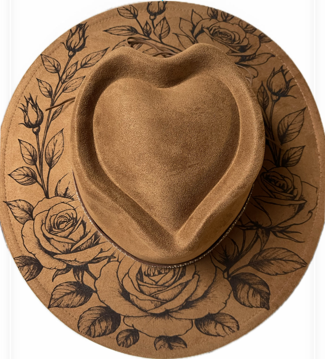 🥀Kissed by a Rose – Elegant Engraved Hat