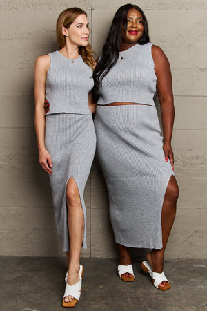 Sew In Love She's All That Fitted Two-Piece Skirt Set