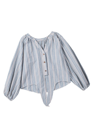 Striped Print Linen Shirt