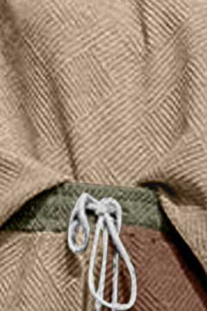 Color Block Short Sleeve Top and Drawstring Pants Set