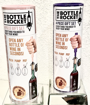 The Bottle Rocket Wine Opener 4 Piece Gift Set
