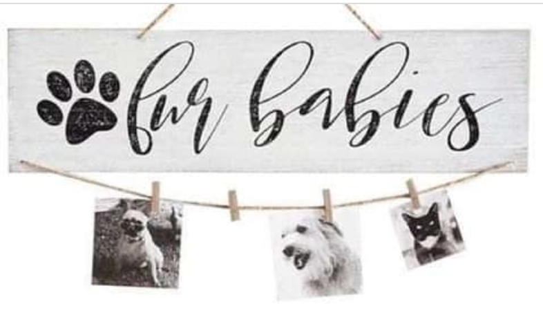 Fur Babies Hanging Photo Decor