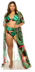 Tropical Two Piece With  Matching Cover Up Set
