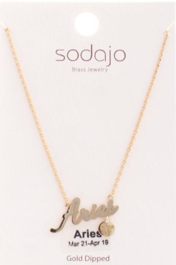 Gold Dipped Zodiac Necklaces