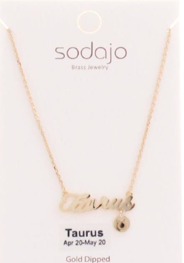 Gold Dipped Zodiac Necklaces