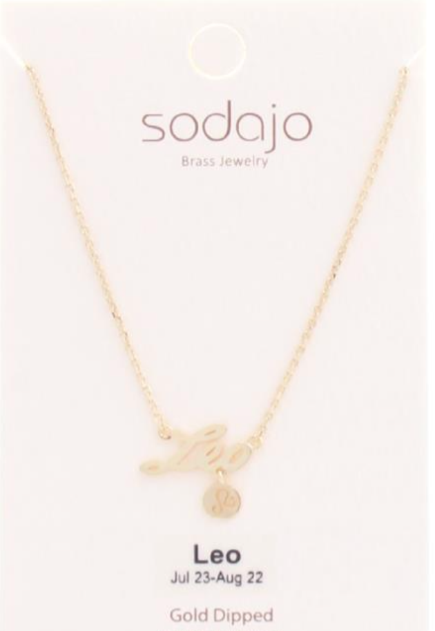 Gold Dipped Zodiac Necklaces