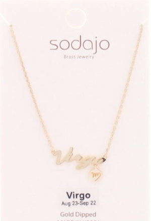 Gold Dipped Zodiac Necklaces