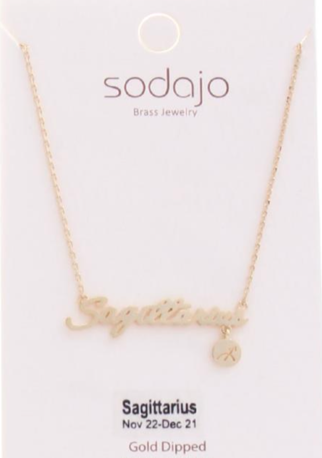 Gold Dipped Zodiac Necklaces