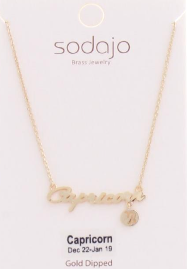 Gold Dipped Zodiac Necklaces