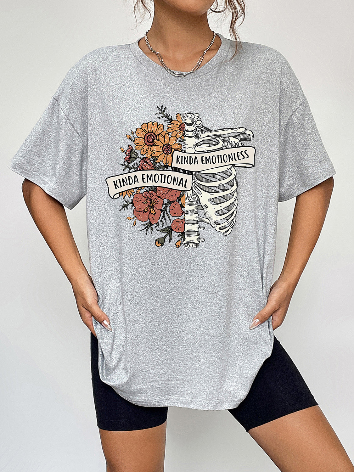 Kinda Emotional Kinda Emotionless Graphic T-Shirt