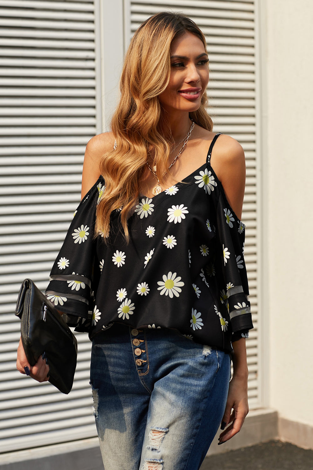 Sunflower cold 2025 shoulder top